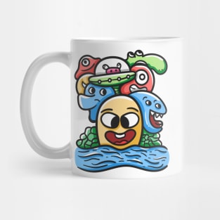 Monster Character Doodle Art Mug